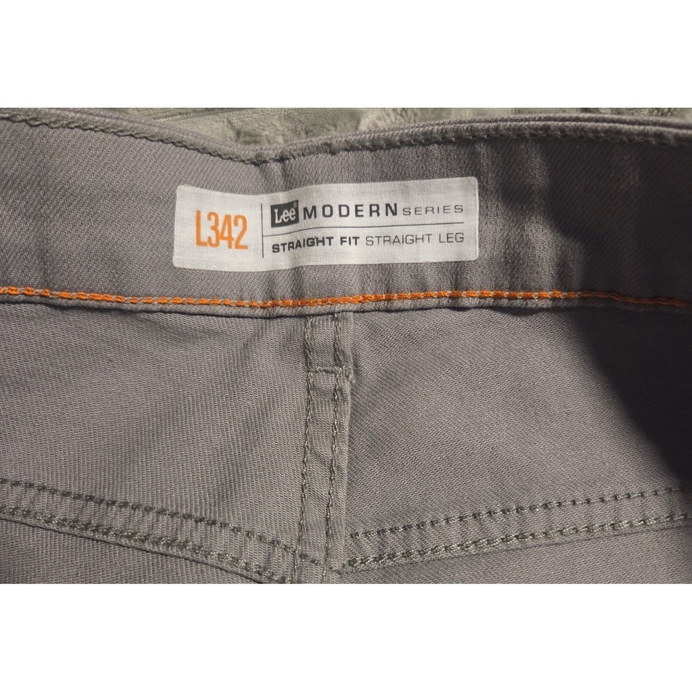 Lee Modern Series L342 Jeans Mens 29x32 Gray Straight Stretch Smart Casual Pants - Picture 4 of 6